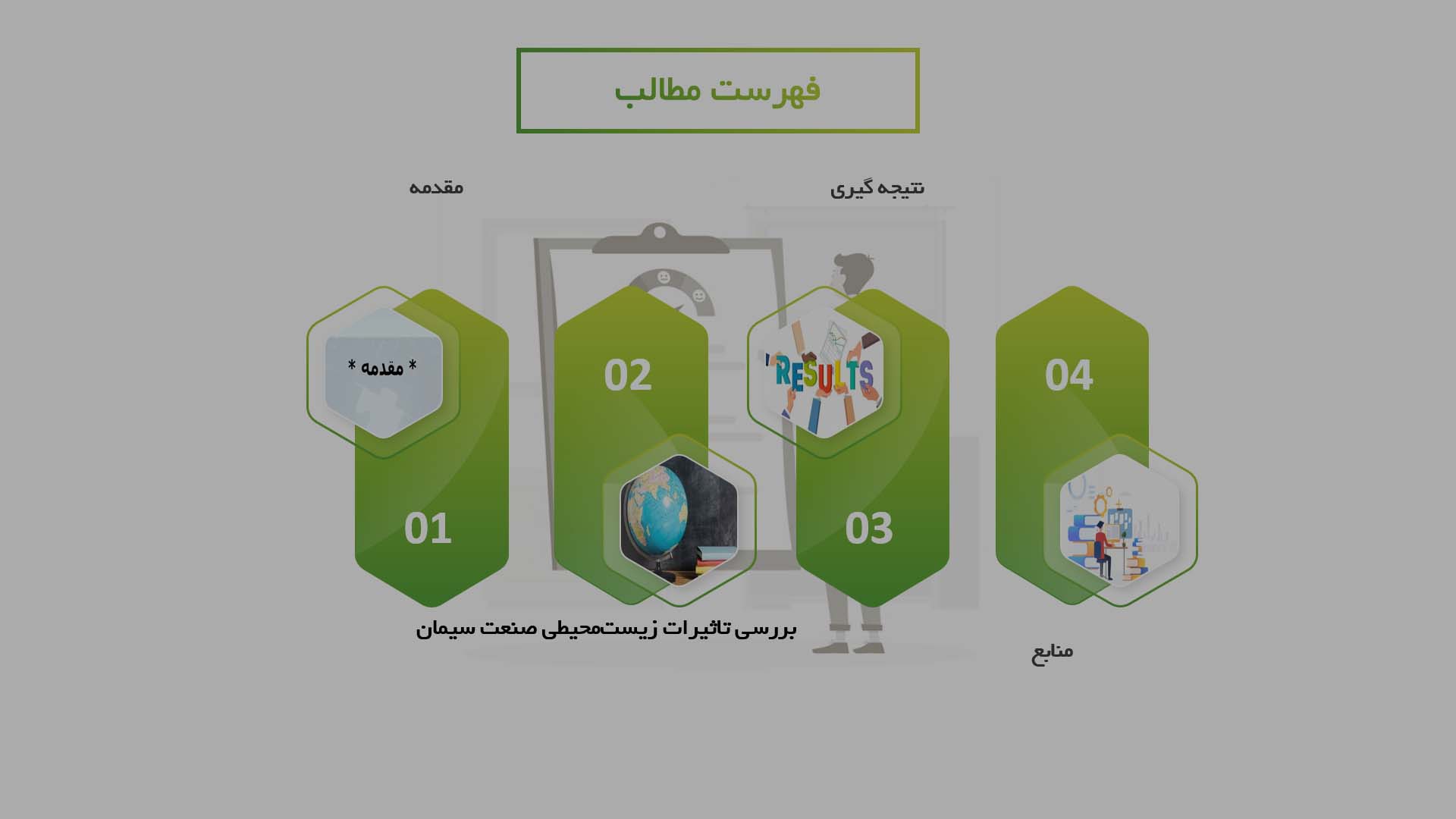 پاورپوینت بررسی تاثیرات زیست محیطی صنعت سیمان